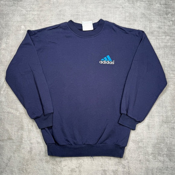 adidas Other - Adidas Sweatshirt Mens Large Blue Vintage 90s Embroidered Logo Crewneck Minimal